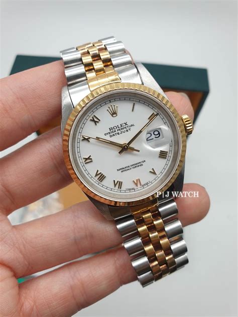 rolex oyster datejust 16233|rolex datejust 16233 white dial.